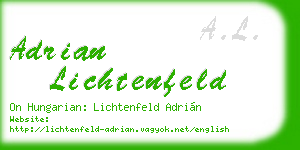 adrian lichtenfeld business card